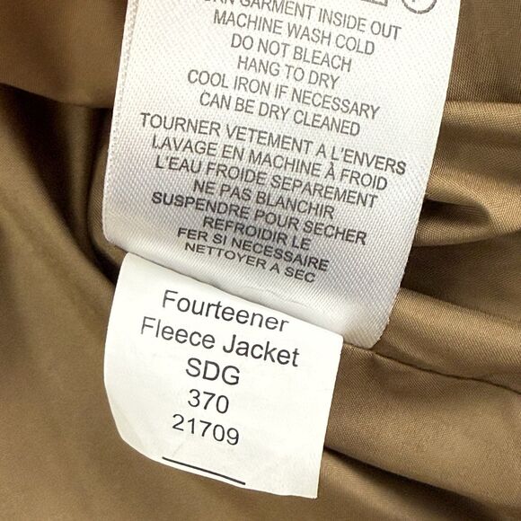 Mountain Khakis Fourteener Fleece Jacket Men XL Elbow Patches Sherpa Canvas Gray - Picture 12 of 14